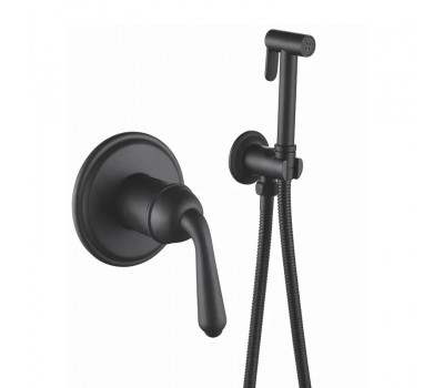 Гигиенический душ со смесителем Rose R0205H, черный