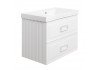 Тумба под раковину подвесная La Fenice Cubo TWIN FNC-01-CUB-B-80-2, белая 
