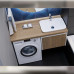 Столешница Velvex Klaufs 1200 правая дуб французский st.KLA.120.R дуб французский  