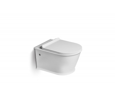 Унитаз подвесной безободковый (сиденье микролифт)  SantiLine SL-5009 