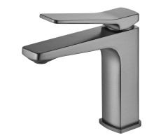 Смеситель для раковины Shevanik S4601T, оружейная сталь