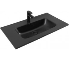 Раковина Aquanet Flat 80 черная матовая Раковина Aquanet Flat 80 черная матовая