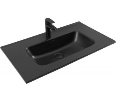 Раковина Aquanet Flat 80 черная матовая 