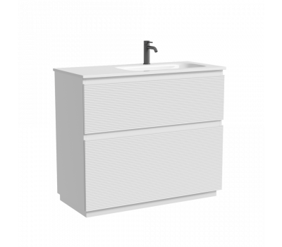 Тумба напольная SANCOS Folk Floor правая 995х445х850, c двумя ящиками оснащенными доводчиками, Bianco, арт.FL100FRW 