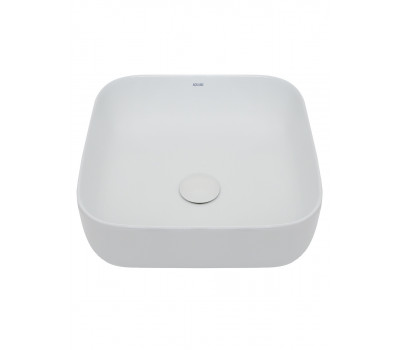 AQUAme AQM5011 Раковина накладная квадратная белый глянцевый 