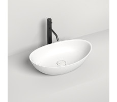 Раковина накладная Salini Callista 1101203SM S-stone Белый матовый 