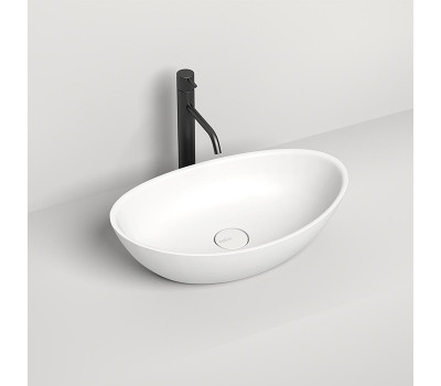 Раковина накладная Salini Callista 1101203SM S-stone Белый матовый 