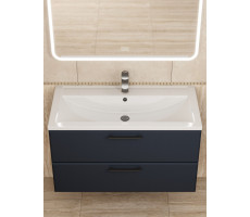 Тумба c раковиной Uperwood Foster NEW 90 см, подвесная, черная KFosterNEW90b Тумба c раковиной Uperwood Foster NEW 90 см, подвесная, черная KFosterNEW90b