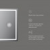 Универсальное зеркало с контурной Led-подсветкой, часами и косметическим зеркалом, 65 см AM.PM Gem M91AMOX0653WG  