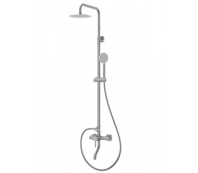 Душевая система с изливом RUSH Melos SUS1101-40 сатин 