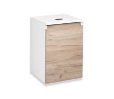 Тумба под раковину Runo крафт дуб Бари 40 (00-00001372) 