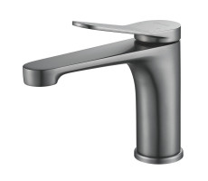 Смеситель для раковины Shevanik S6201T, оружейная сталь