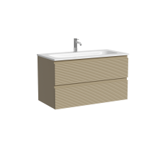 Тумба подвесная SANCOS Folk 890х445х500, c двумя ящиками оснащенными доводчиками, Капучино, арт.FL90CP 