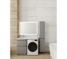 Тумба напольная STYLELINE Даллас 115 Люкс Плюс серая с раковиной Даллас 1150*480 левый СС-00002609 Тумба напольная STYLELINE Даллас 115 Люкс Плюс серая с раковиной Даллас 1150*480 левый СС-00002609