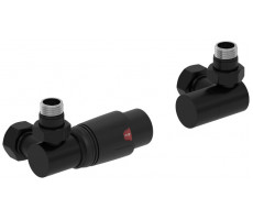 Терморегулятор Сунержа 3D автоматический G 1/2" НР х G 3/4" НГ набор левый цвет-чёрный матовый 31-1421-0001 