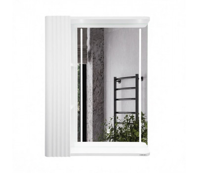 Зеркало-шкаф Comforty Ангара-60 белый матовый с LED подсветкой 00-00020667 