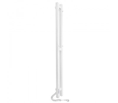 Полотенцесушитель электрический Laris Прайм Дуэт ЧК 80/1200 левый тэн белый 