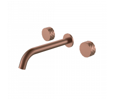 Смеситель из стены STICK DIAMOND на 3 отв. BRUSHED BRONZE Boheme 152-2-BRB брашированная бронза Смеситель из стены STICK DIAMOND на 3 отв. BRUSHED BRONZE Boheme 152-2-BRB брашированная бронза