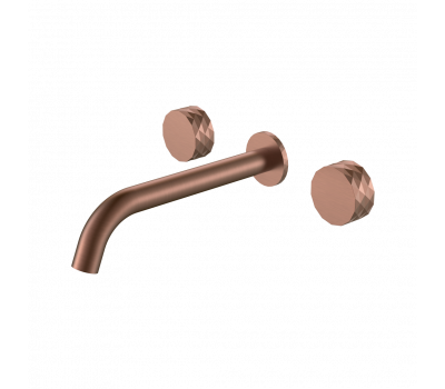 Смеситель из стены STICK DIAMOND на 3 отв. BRUSHED BRONZE Boheme 152-2-BRB брашированная бронза