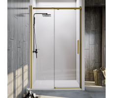 Душевая дверь Veconi Vianno VN-70G, 1300x1950, Брашированное золото, стекло прозрачное Душевая дверь Veconi Vianno VN-70G, 1300x1950, Брашированное золото, стекло прозрачное