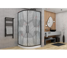 Душевой уголок AvaCan HB 80 MT черный 
