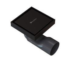 Душевой трап точечный Knotlor SDSS100BL матовый черный  