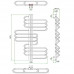 Полотенцесушитель водяной Grota RIO 70/97,5 Хром 