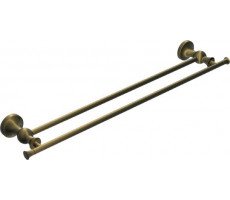 Полотенцедержатель двойной 60см RUSH Crete CR35532 бронза 