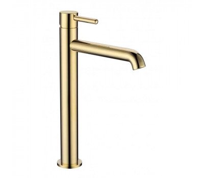 Смеситель для раковины высокий Grocenberg GB3029MG, матовое золото 