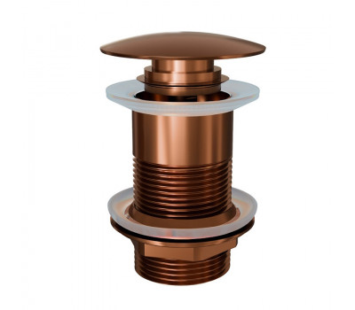 Донный клапан для раковины без перелива Knotlor BM9010RB бронза  