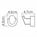 Крючок WasserKRAFT Donau K-9400 9423 Хром 