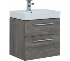 Тумба с раковиной Aquanet Nova 60 дуб рошелье (2 ящика) 