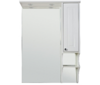 Зеркало RUSH со шкафчиком DEVON 65 Белый матовый, правый DEM75165W  