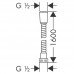 Душевой шланг 1,60 м Hansgrohe Metaflex 28266000 хром 