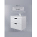Тумба с раковиной для ванной подвесная Uperwood Modul 62х45х57 см, белая/графит 3930205581 Тумба с раковиной для ванной подвесная Uperwood Modul 62х45х57 см, белая/графит 3930205581