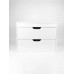 Тумба с раковиной для ванной подвесная Uperwood Modul 62х45х57 см, белая/графит 3930205581 Тумба с раковиной для ванной подвесная Uperwood Modul 62х45х57 см, белая/графит 3930205581
