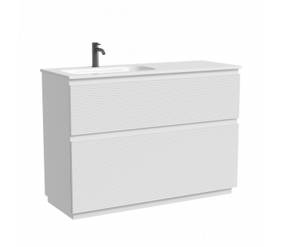 Тумба напольная SANCOS  Folk Floor левая 1190х445х850, c двумя ящиками оснащенными доводчиками, Bianco, арт.FL120FLW 