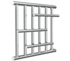 Полотенцесушитель водяной Ника ECON ПМ-6 50/50 без полки Хром Полотенцесушитель водяной Ника ECON ПМ-6 50/50 без полки Хром