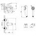 Смеситель для ванны и душа Azario с ручным душем, хром AZ-HU245906 