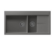 Кухонная мойка с разделочной доской Florentina РОССАНА 20.335.E1000.307, серый шёлк 