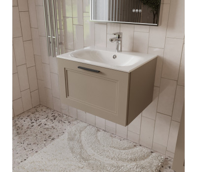 Тумба с раковиной подвесная (60см) Terminus Classik CLA10601200501O, капучино