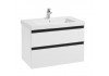 Тумба под раковину Roca Domi 80 см, 857536806 подвесная, белый глянцевый