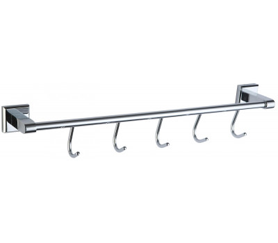 Планка с крючками 5 крючков Savol 95 S-009575 хром 