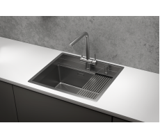 Кухонная мойка GRANULA KS-6051, СТАЛЬ САТИН, стальная KITCHEN SPACE 