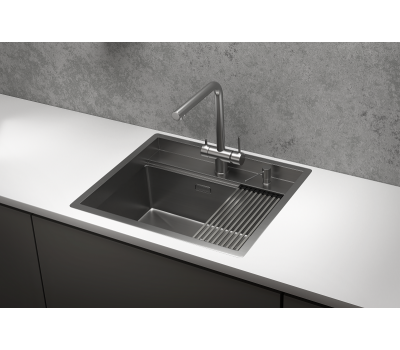 Кухонная мойка GRANULA KS-6051, СТАЛЬ САТИН, стальная KITCHEN SPACE 