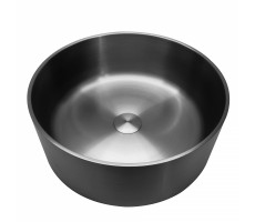 Раковина накладная ABBER Wasser Kreis AF2407GM оружейная сталь Раковина накладная ABBER Wasser Kreis AF2407GM оружейная сталь
