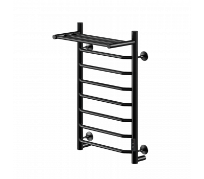 Полотенцесушитель электрический Comfysan Scola EC-8 80/50 с полкой, черный 