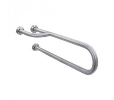 Поручень полукруглый левый неподвижный с тремя точками опоры, матовый. NOFER 15047.S 