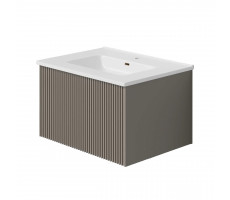 Тумба под раковину подвесная La Fenice Terra FNC-01-TER-C-60, бежевая  Тумба под раковину подвесная La Fenice Terra FNC-01-TER-C-60, бежевая