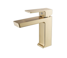 Смеситель для раковины Rose R1801G-1, золотой сатин